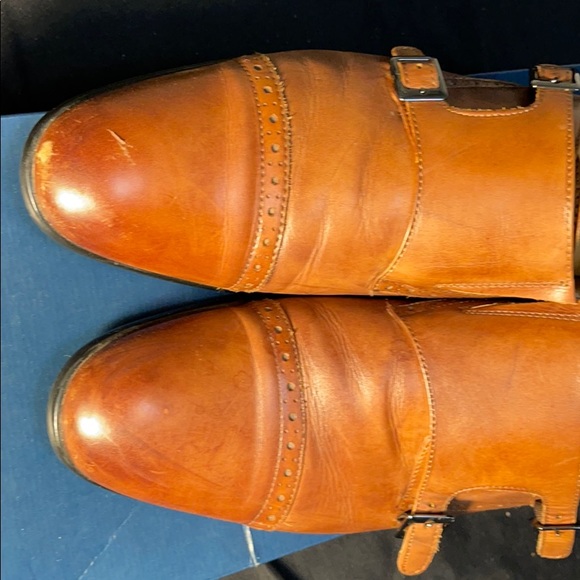 Brown Aldo Monk Strap Dress Shoes - Picture 4 of 4